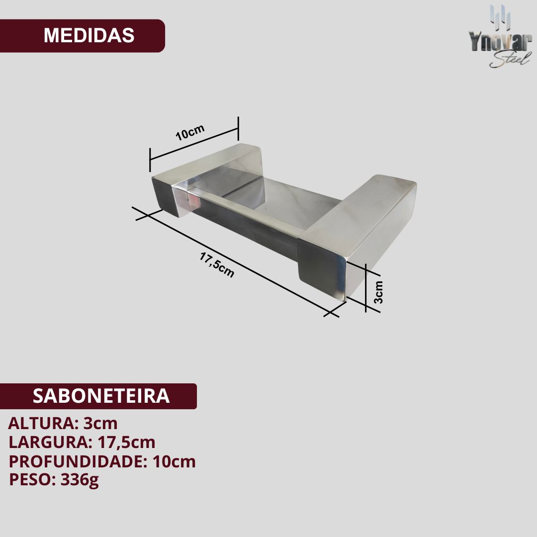 Saboneteira Aço Inox Ynovare Premium YS