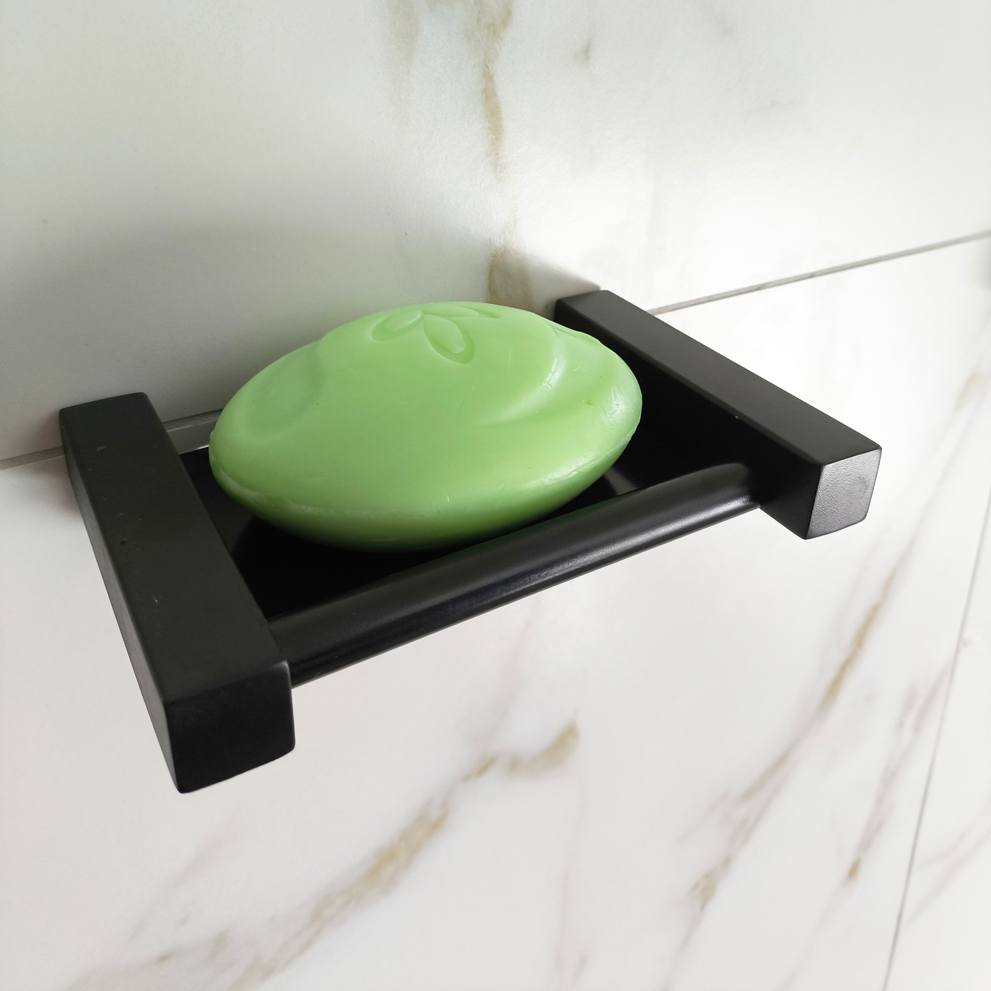 Saboneteira Linha Leblon Preto Fosco Aço Inox LSPF