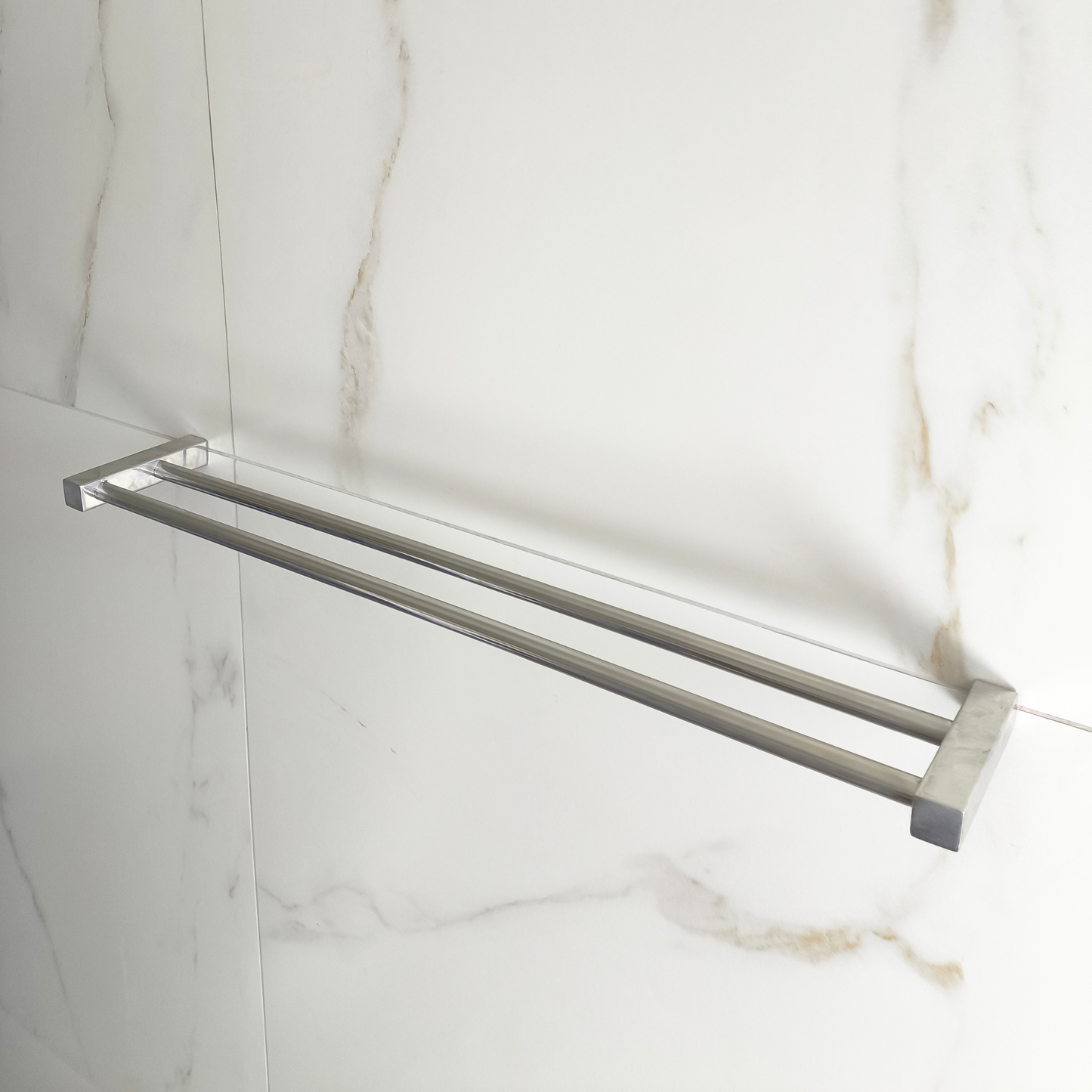 Toalheiro Duplo 1 metro Aço Inox Linha Leblon LTD-1M