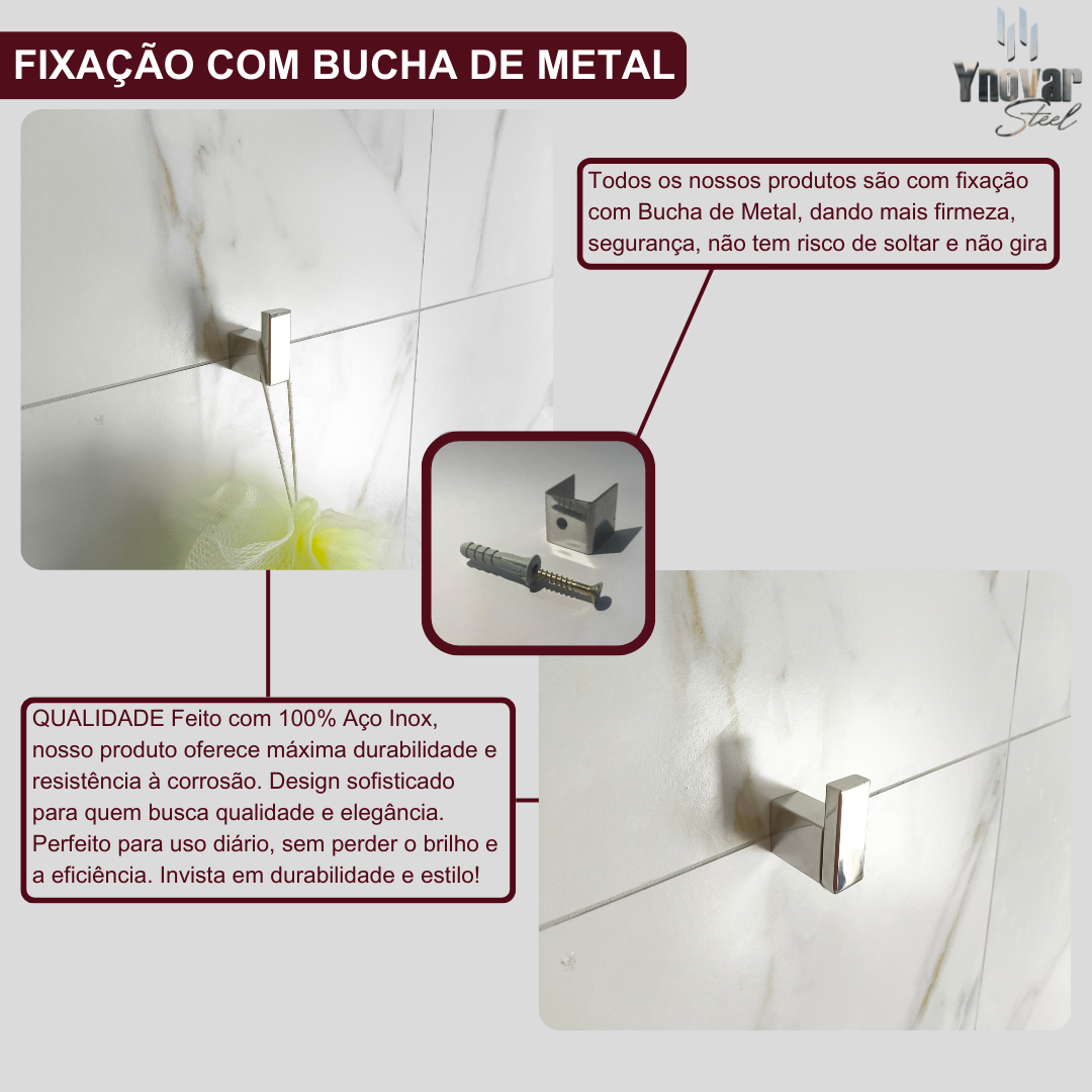 Cabide Para Toalha [gancho] Aço Inox ILC
