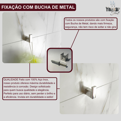 Cabide Para Toalha [gancho] Aço Inox ILC