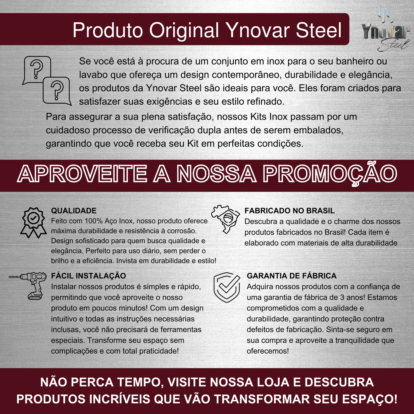 Cabide Para Toalha [gancho] Aço Inox Preto Fosco ILCPF