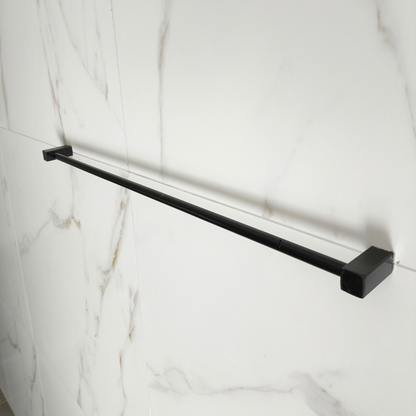 Toalheiro 60cm Aço Inox Leblon Preto Fosco LTPF-60