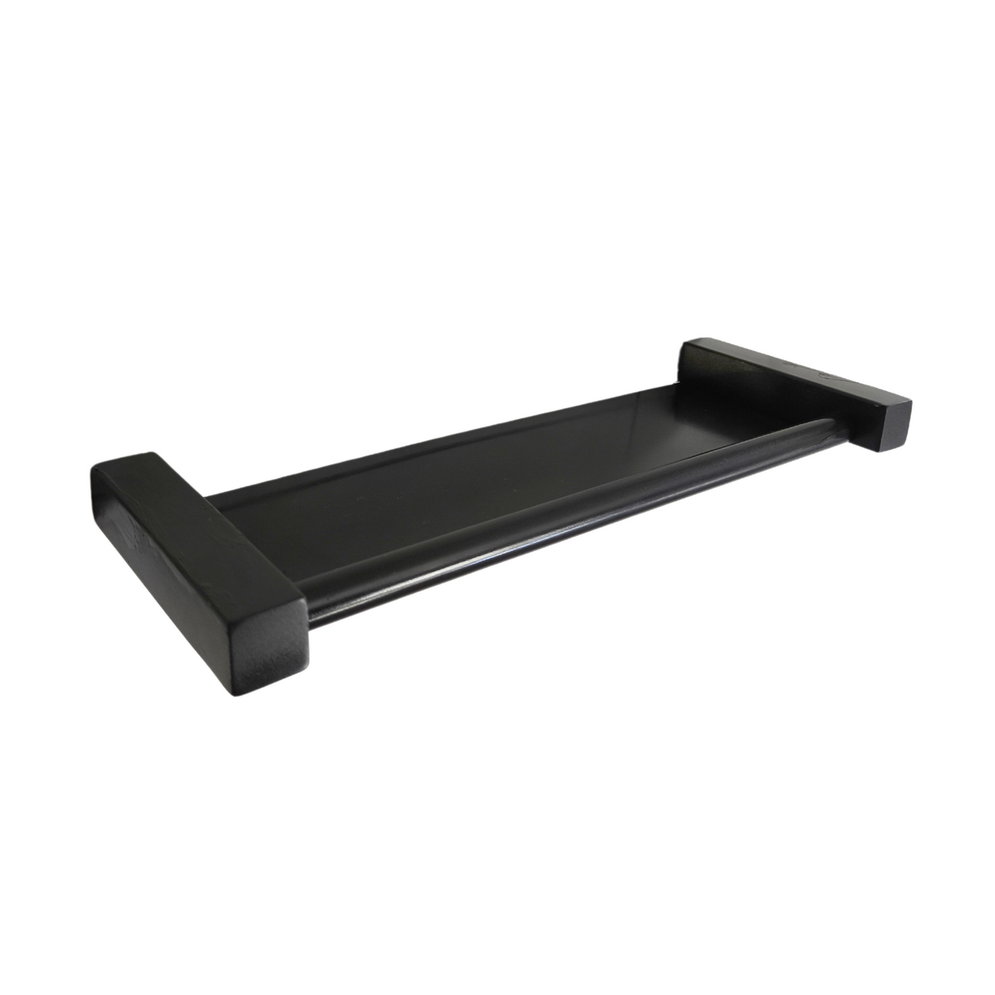 Porta Shampoo [30cm] Aço Inox Linha Leblon Preto Fosco LPSPF-30