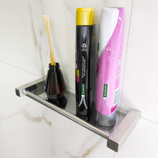 Porta Shampoo [30cm] Aço Inox Linha Leblon LPS-30